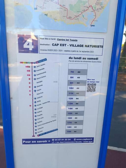 Studio Au Cap D'Agde Dans Les Pinedes Extérieur photo